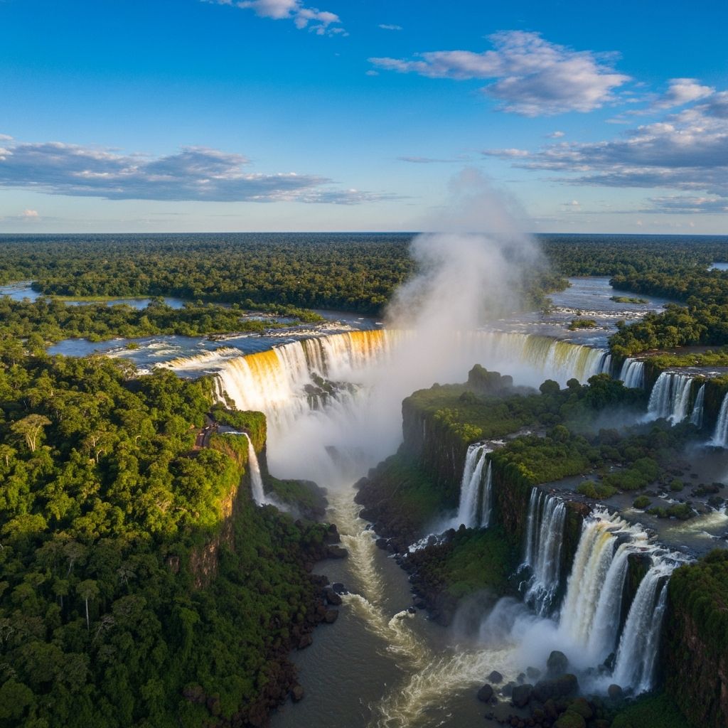 Cataratas del Iguazú - Iguazu Falls panoramic view